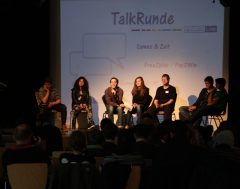 Podiumsdiskussion zu Vielspielen, Kosten und Jugendschutz auf der GamesLab Jugendtagung in Nürnberg